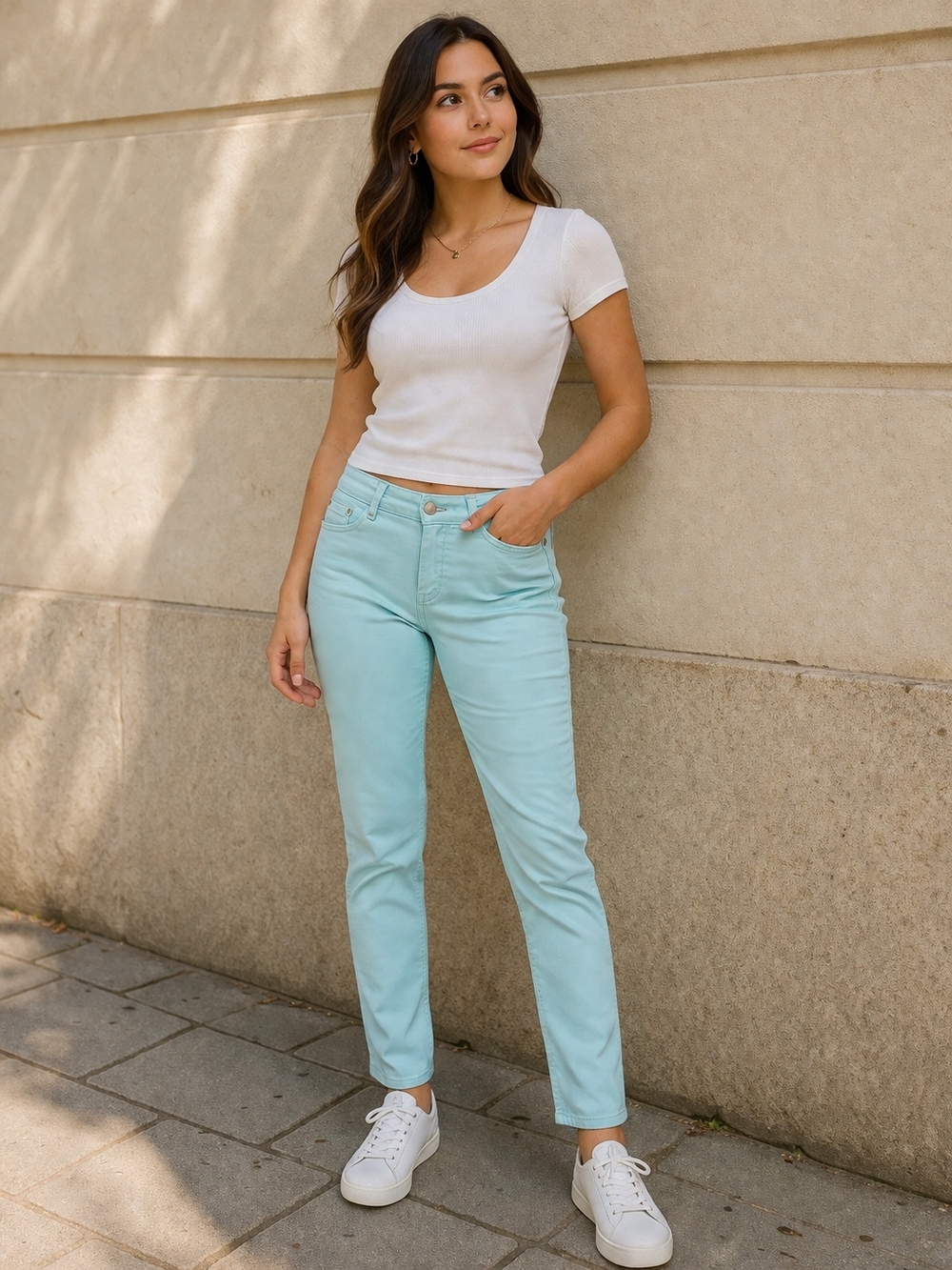 d. jeans Women's Mint Straight-Leg Jeans